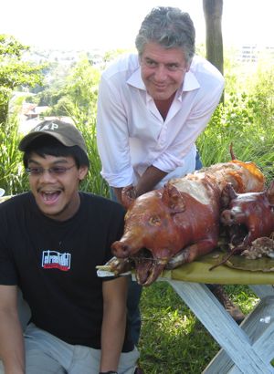 Image result for anthony bourdain + lechon