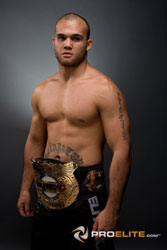 Robbie Lawler with the EliteXC Middleweight Title Belt
